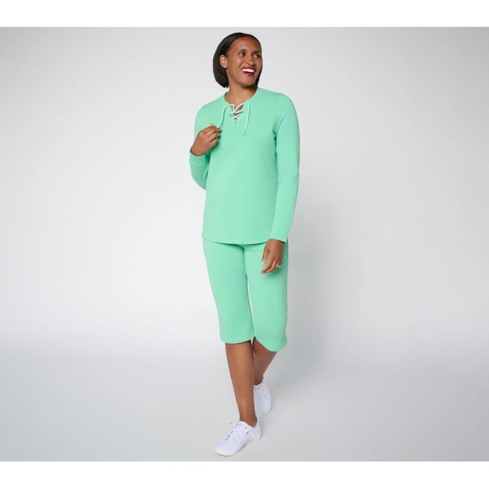 Denim & Co. Women's Plus Sz Set 3X Make Your Selection: Active DarkGreen